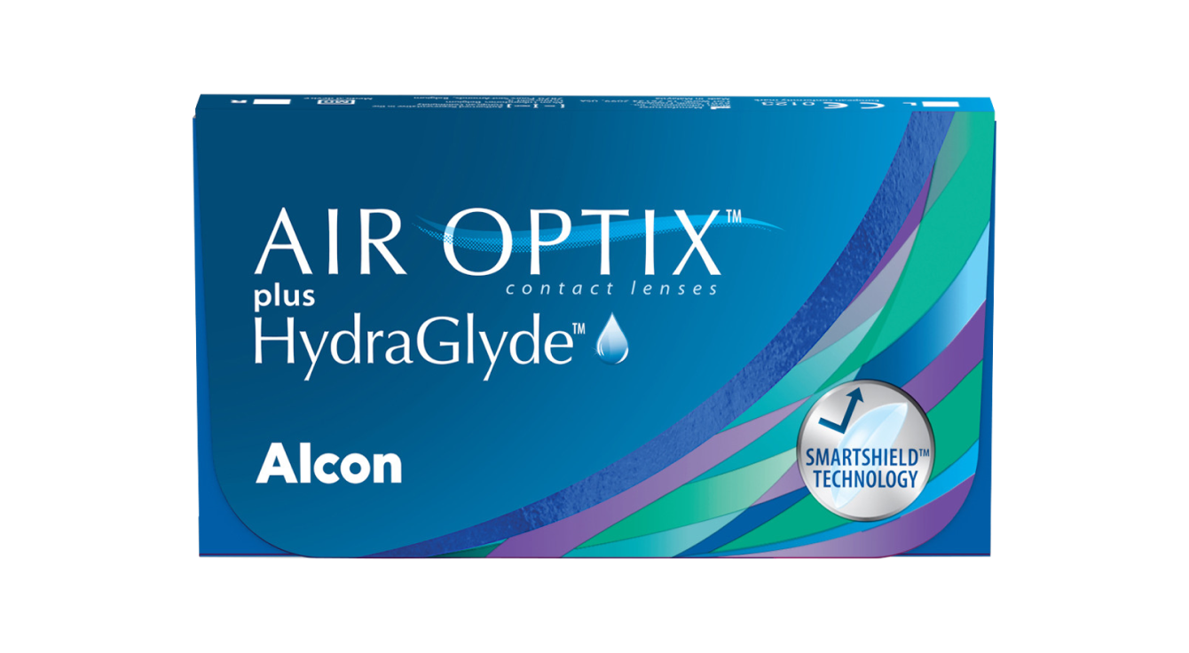 AIR OPTIX plus HydraGlyde contact lens pack