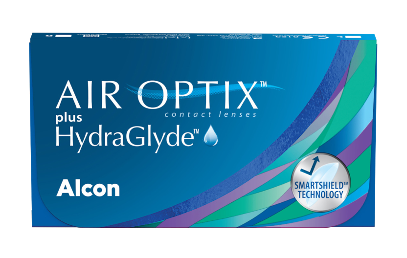 AIR OPTIX plus HydraGlyde pack shot