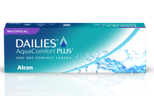 DAILIES™ AQUACOMFORT PLUS™ MULTIFOCAL contact lens pack shot