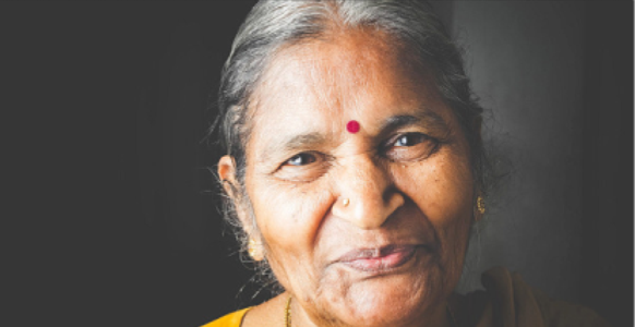 Smiling older woman