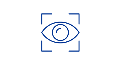 Eye icon surrounded by a focus frame