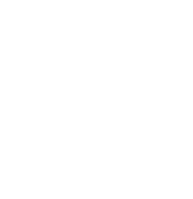 A white logo of two gears behind a stopwatch