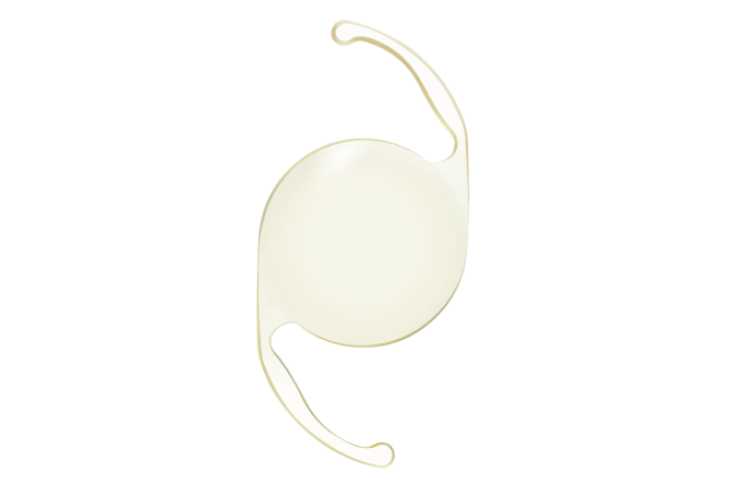 Computer-generated image of a Clareon Monofocal IOL.
