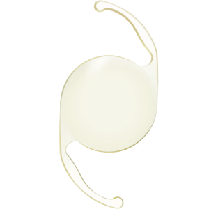 Immagine generata al computer di una IOL monofocale Clareon.