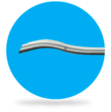 Punta INTREPID Balanced su uno sfondo circolare blu.