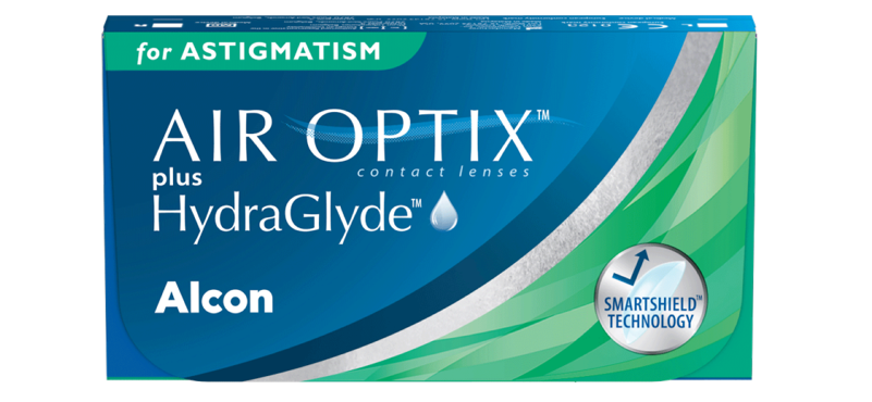 AIR OPTIX PLUS HYDRAGLYDE FOR ASTIGMATISM contact lens packshot