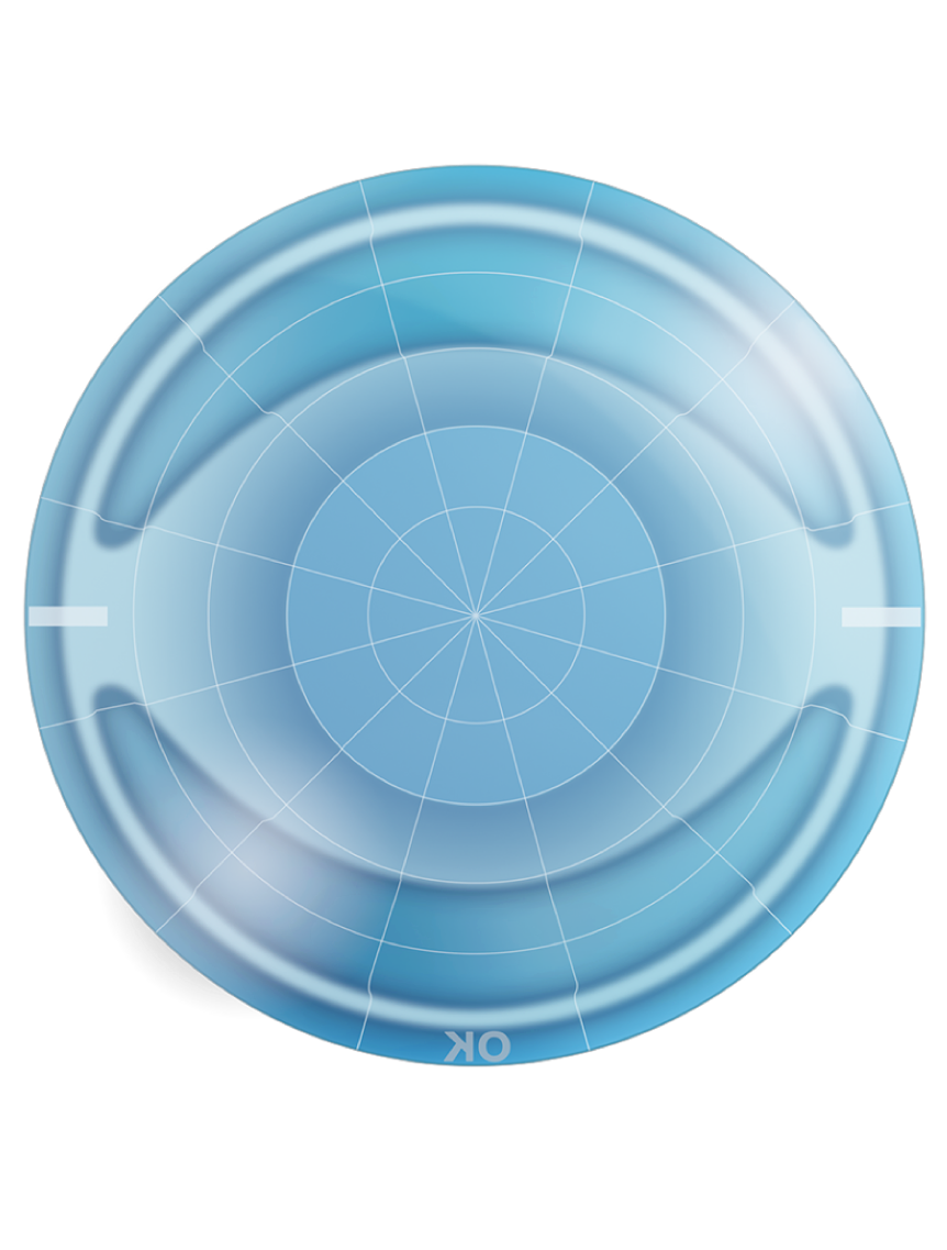Astigmatic contact lens image