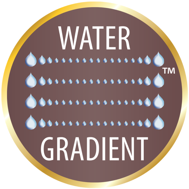 Water gradient logo