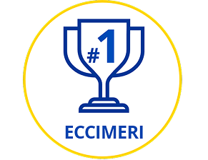 Icona di un trofeo con la scritta “#1” e la parola “Eccimeri” sotto.