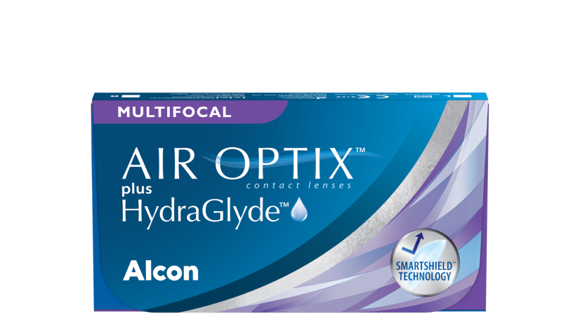 AIR OPTIX plus HydraGlyde Multifocal contact lens pack