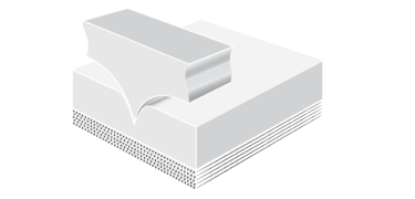ILM表面上でのFINESSE フレックスループの凹面形状を表すコンピュータ画像