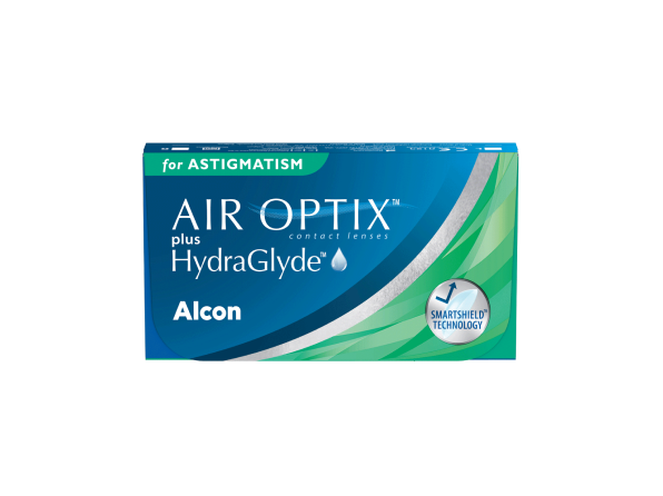 AIR OPTIX PLUS HYDRAGLYDE FOR ASTIGMATISM contact lens pack shot