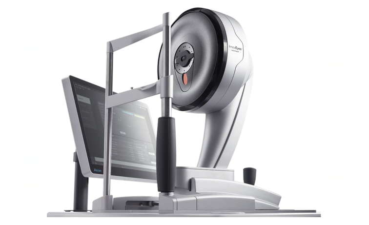 시력교정 수술 전 각막을 정밀하게 분석하는 WaveLight®️ Topolyzer Vario 진단 장비.