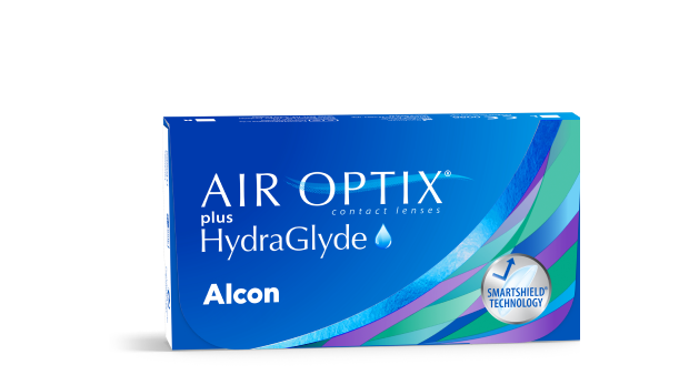 AIR OPTIX plus HydraGlyde contact lens pack