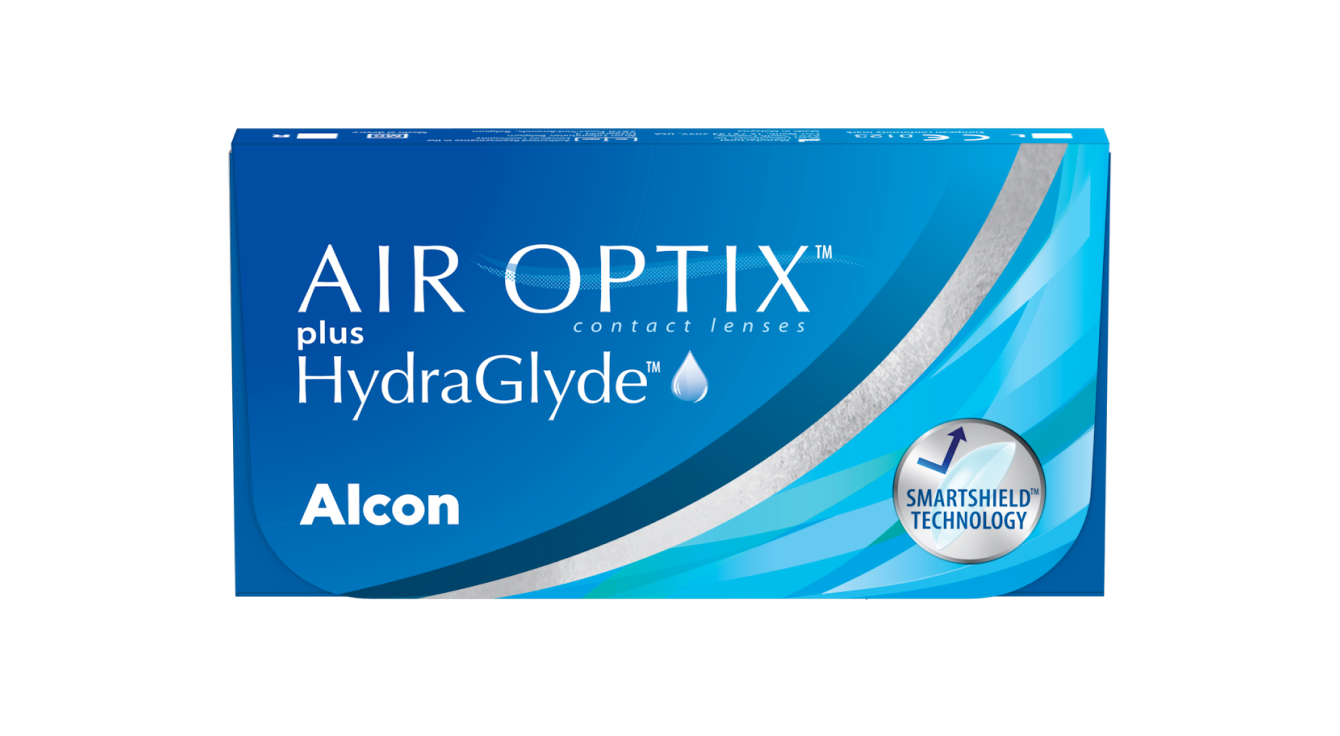AIR OPTIX plus HydraGlyde pack shot