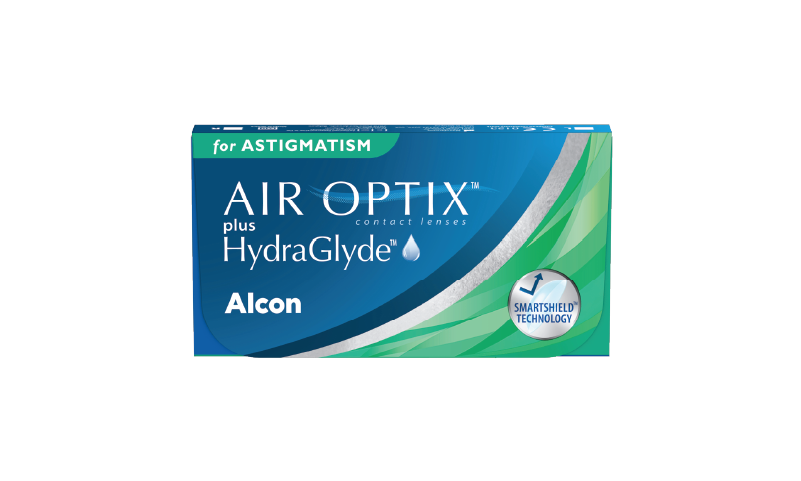 AIR OPTIX™  PLUS HYDRAGLYDE™  FOR ASTIGMATISM contact lens pack
