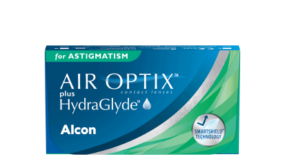 AIR OPTIX PLUS HYDRAGLYDE FOR ASTIGMATISM contact lens pack shot