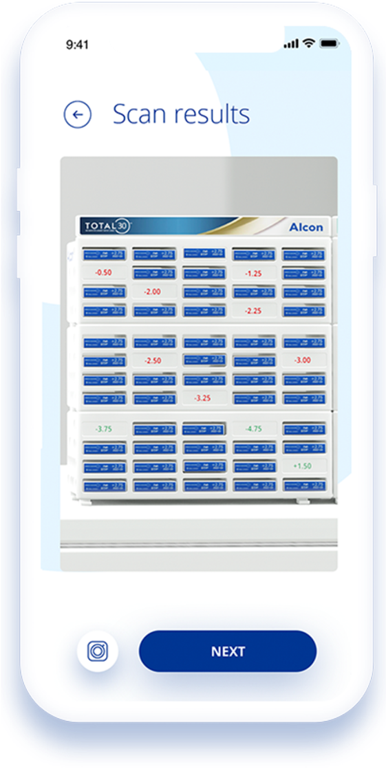 Obraz telefonu z otwartą aplikacją FitSCAN