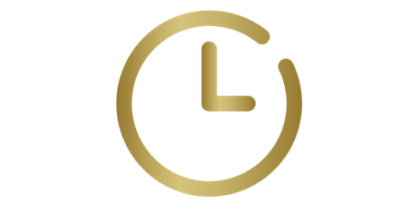 Grafika złotego zegara