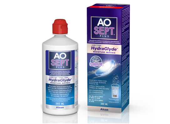 AOSEPT PLUS com HydraGlyde packshot