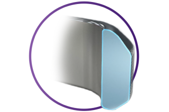 Close up of the SHARKIN ILM forceps showcasing the closing angle.