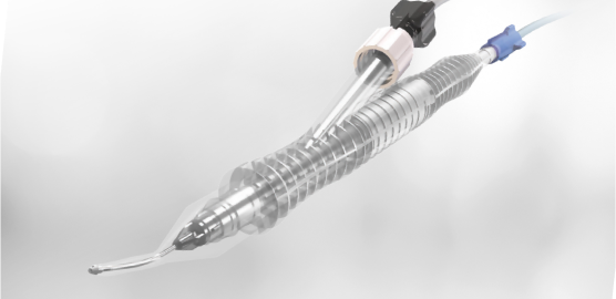 INTREPID Transformer I/A Handpiece showcasing its coaxial performance in front of a grey background.