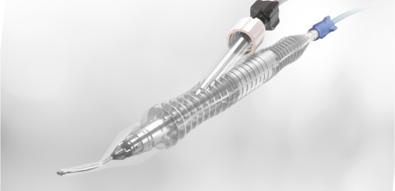 INTREPID Transformer I/A Handpiece showcasing its coaxial performance in front of a grey background.