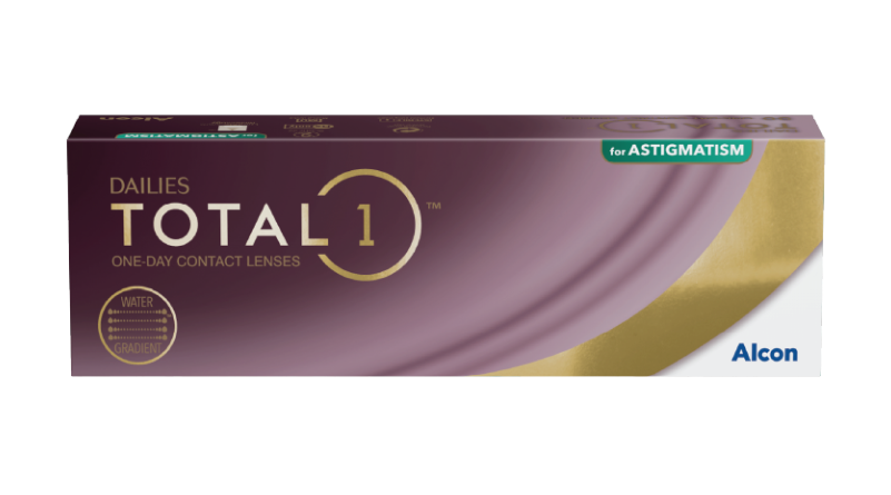 DAILIES TOTAL1™ FOR ASTIGMATISM contact lens pack