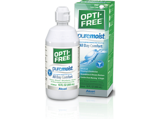 OPTI-FREE®  PureMoist contact lens solution