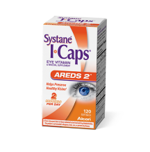 Systane Icaps Eye Vitamin AREDS 2 Formula softgels box