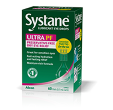 Systane Ultra Preservative-free Lubricant Eye Drops vial box