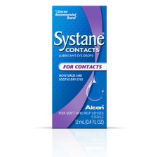 Systane Contacts Rewetting Eye Drops box