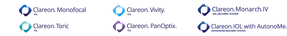 Clareon IOL Family Group of Logos