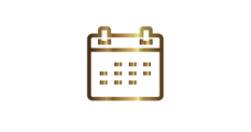 Gold Calendar Icon