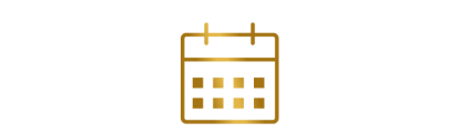 Gold Calendar Icon