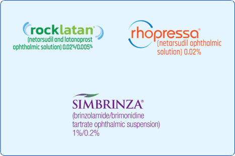 Various Alcon Brand Logos, Rocklatan, Simbrinza & Rhopressa