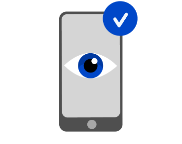 Phone with eye Icon