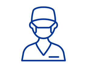 Blue surgeon icon