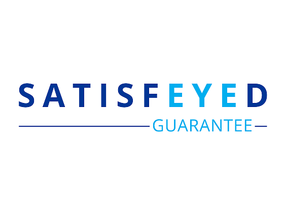 official logo for Satisfeyed Guarantee, by Alcon