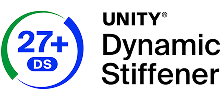 UNITYダイナミックスティフナー、27+ DSの公式ロゴ” width=