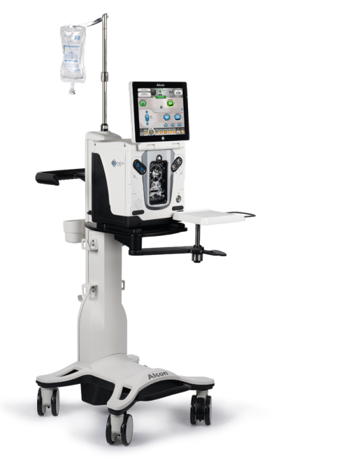Fully assembled LEGION System mounted on a LEGION surgical cart.  