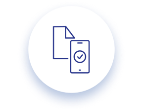 Card and phone icon