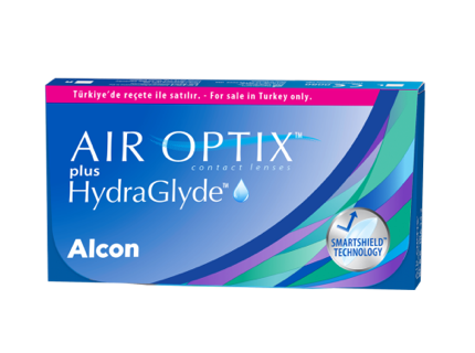 AIR OPTIX plus HydgraGlyde packshot