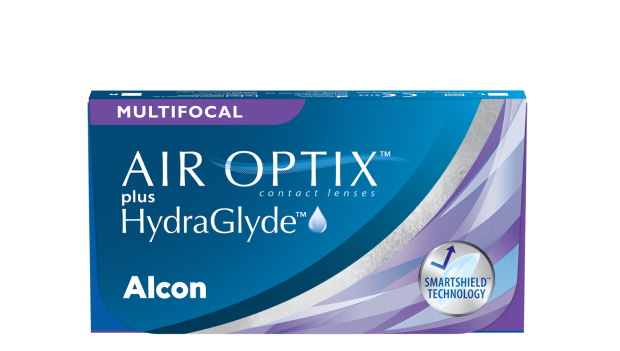 AIR OPTIX plus HydraGlyde Multifocal contact lens pack