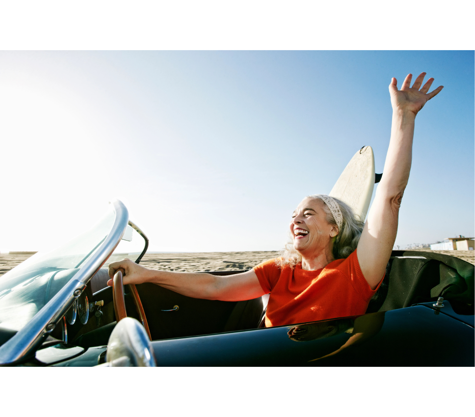 Woman in a car