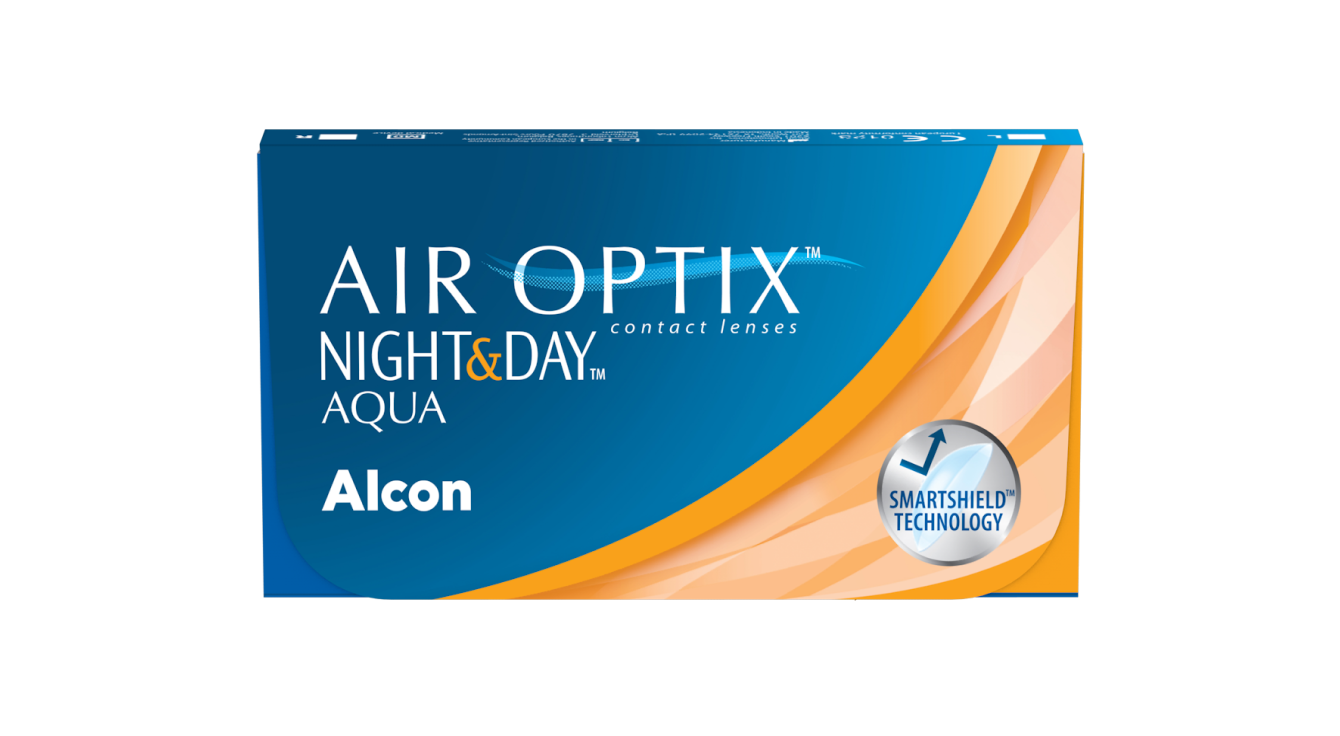 AIR OPTIX plus HydraGlyde contact lens packshot