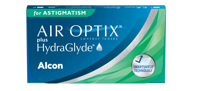 AIR OPTIX PLUS HYDRAGLYDE FOR ASTIGMATISM contact lens packshot