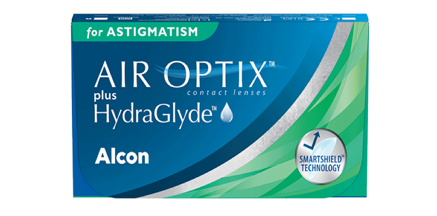 AIR OPTIX PLUS HYDRAGLYDE FOR ASTIGMATISM packshot
