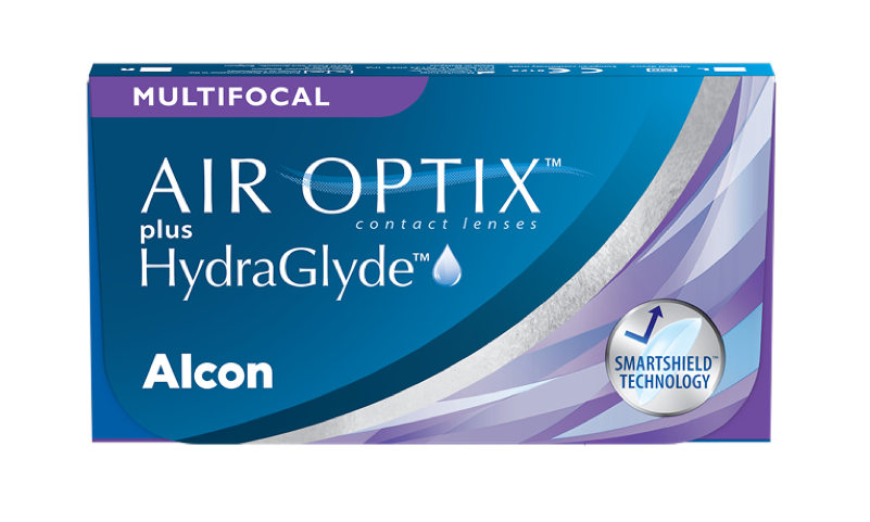 AIR OPTIX PLUS HYDRAGLYDE MULTIFOCAL packshot