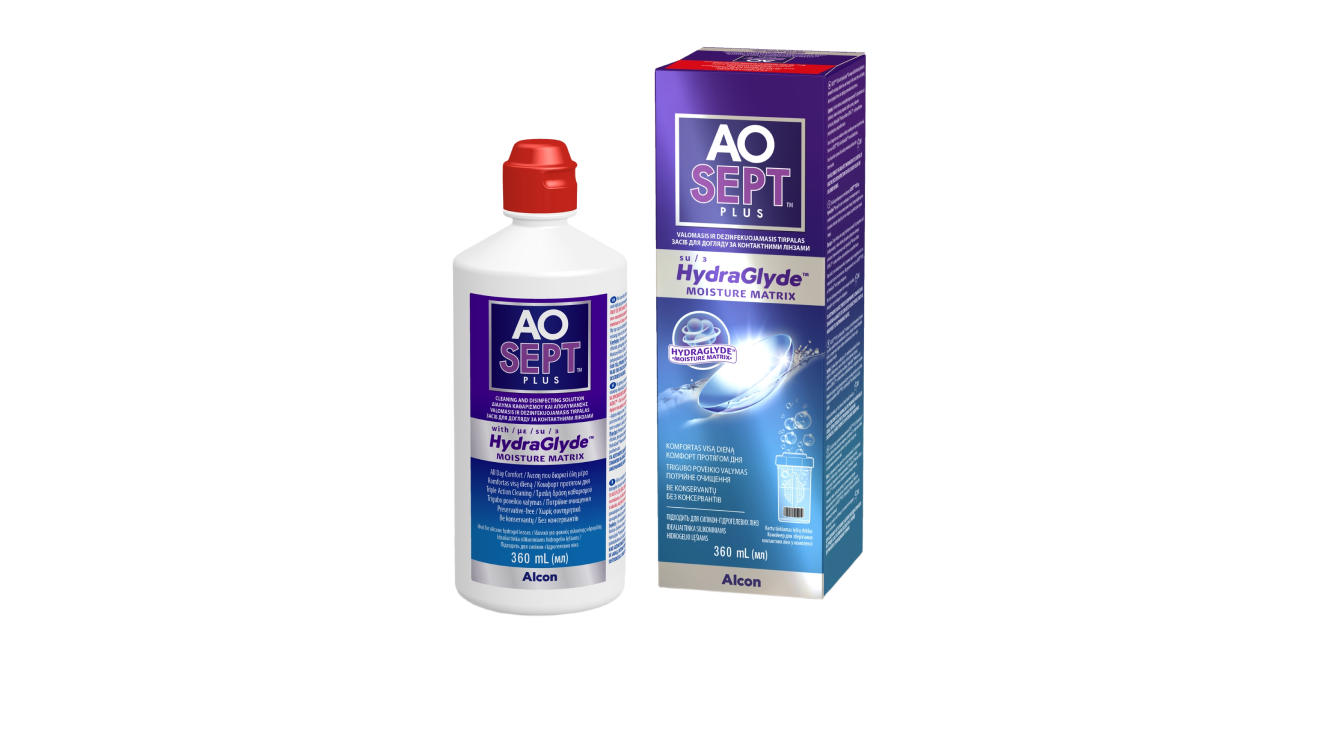 AOSEPT PLUS  with HydraGlyde pack shot